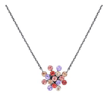 Beige/coralline/purple - Magic Fireball Necklace Konplott